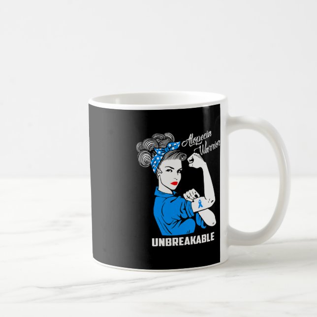 Caneca De Café Alopecia Warrior Alopecia Inseparável Sensibilizaç (Direita)