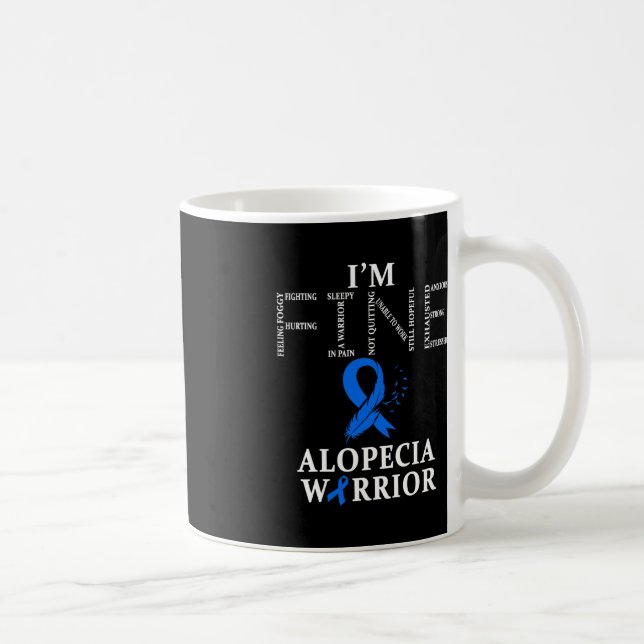 Caneca De Café Alopecia Warrior, estou bem (Direita)