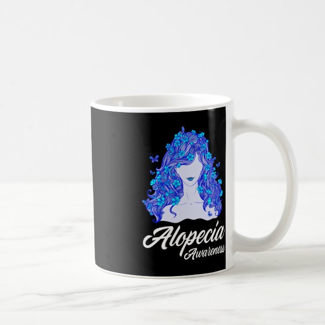 Caneca De Café Alopecia Warrior Hair Losor Warrior Alopecia Aware (Direita)