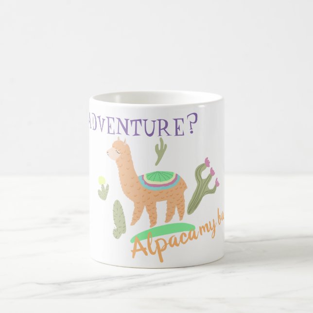 Caneca De Café Alpaca Adventure Minhas Bolsas (Centro)