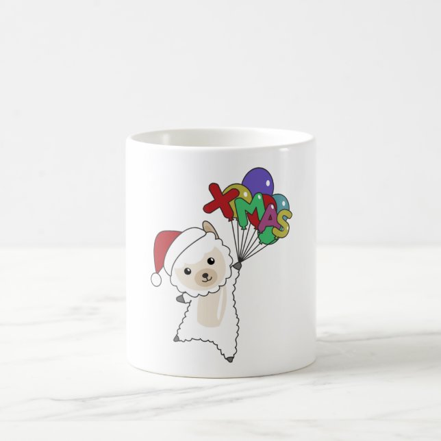 Caneca De Café Alpaca Felry Christmas Winter Animais Alpacas (Centro)