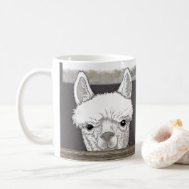 Caneca De Café Alpaca Portrait