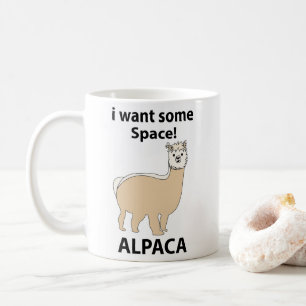 Caneca De Café Alpaca, quero um pouco de espaço