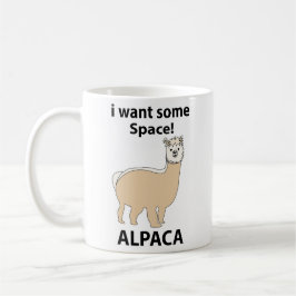 Caneca De Café Alpaca, quero um pouco de espaço