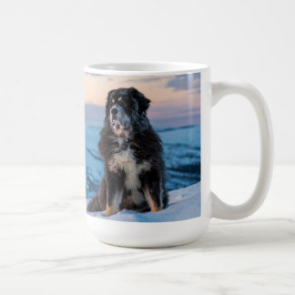 Caneca De Café Alpenglow da Tarde com Luna