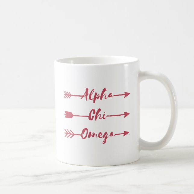 Caneca De Café Alpha Chi Omega | Flechas (Direita)