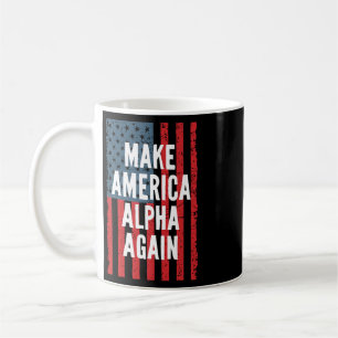 Caneca De Café Alpha Faça a América Novamente Quatro De Julho Ind