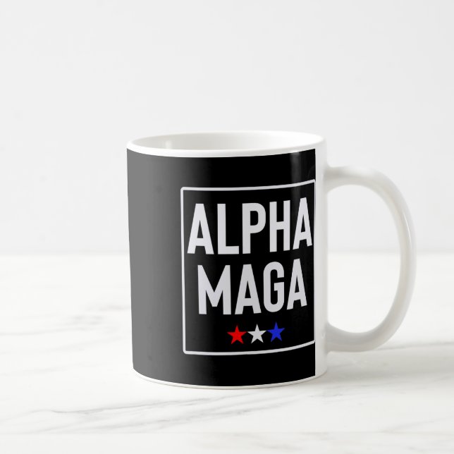 Caneca De Café Alpha Mega Trump 2024 Election Design  (Direita)