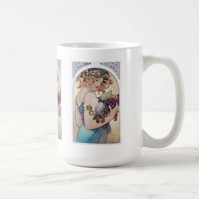 Caneca De Café Alphonse Mucha (Direita)