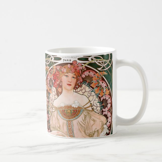 Caneca De Café Alphonse Mucha F. Champenois (Direita)
