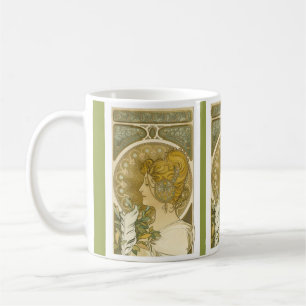 Caneca De Café Alphonse Mucha's La Plume