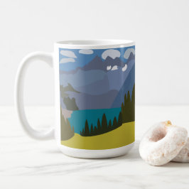 Caneca De Café Alps Mountain Lake