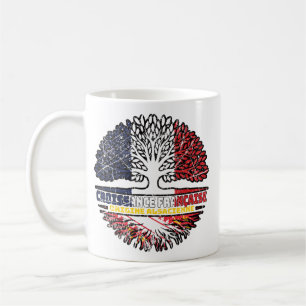 Caneca De Café Alsace Alsaciana French France Tree Roots Flag