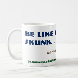 Caneca De Café Alt Funny Skunk Cheirando Odor Woodland Animal