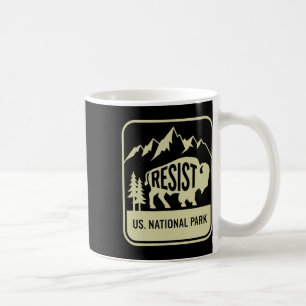 Caneca De Café Alt Us National Park Resist Service Glacier Ca