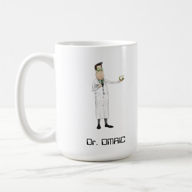 Caneca de café alta do Dr. DMAIC (Esquerda)
