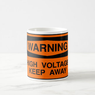 Caneca De Café alta tensão de aviso