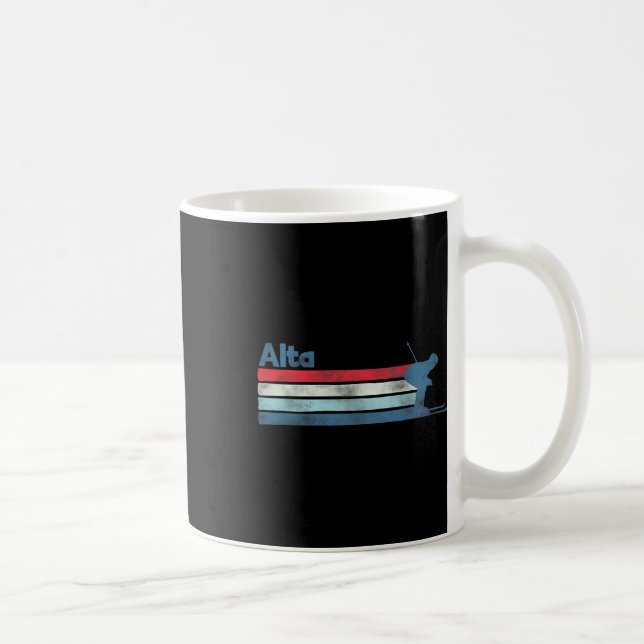 Caneca De Café Alta Utah Retro Ski (Direita)
