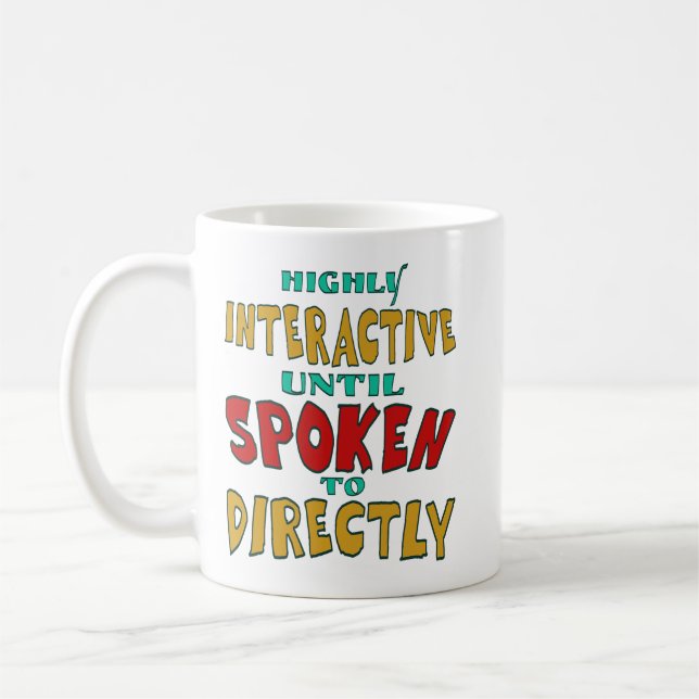 Caneca De Café Altamente Interativo Até Ser Falado Diretamente En (Esquerda)