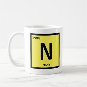 Caneca De Café Alteração do Nome Inicial Ano Mesa Periódica M N O