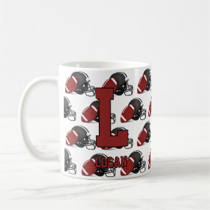 Caneca De Café Alteração inicial Nome a adicionar H I J K L M N F