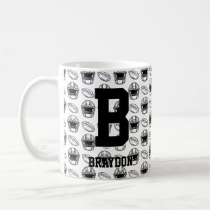 Caneca De Café Alteração inicial Nome A B C D E F G Futebol