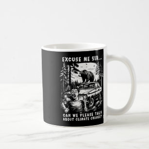 Caneca De Café Alterações climáticas Proteção ambiental do urso p