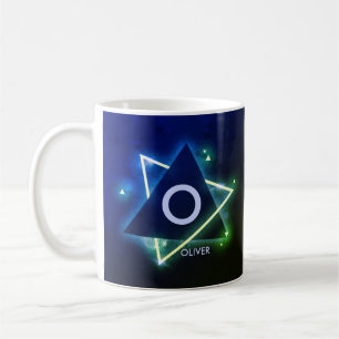 Caneca De Café Alterar Nome do Adicionar Inicial Ângulo de Espaço