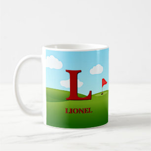 Caneca De Café Alterar Nome do Adicionar Inicial H I J K L M N Go