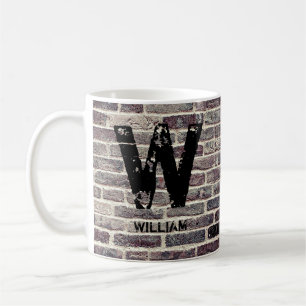 Caneca De Café Alterar Nome do Adicionar Inicial U V W X Y Z Pare