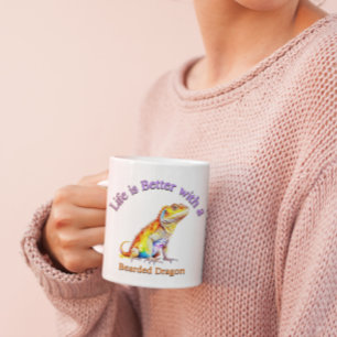 Caneca De Café Alternativo De Dragão Com Pata De Café