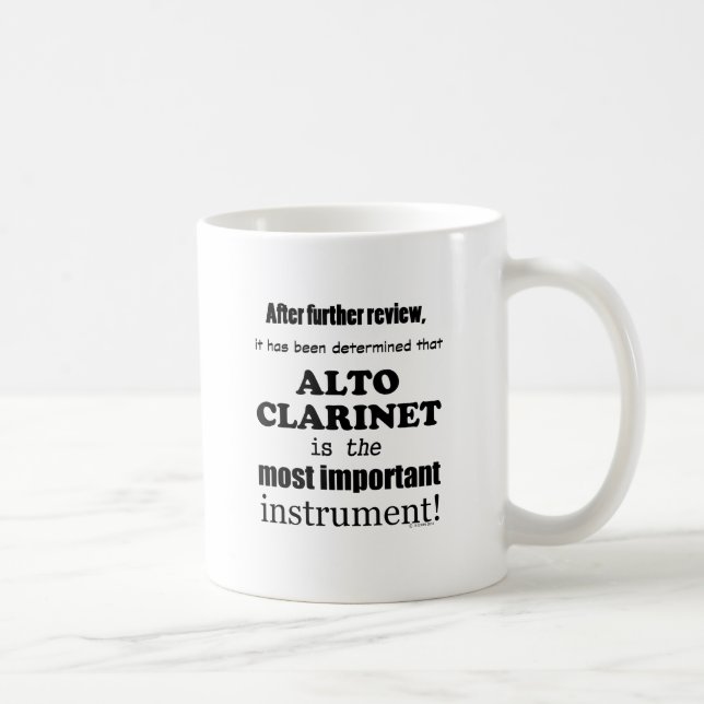 Caneca De Café Alto Clarinet Instrumento Mais Importante (Direita)