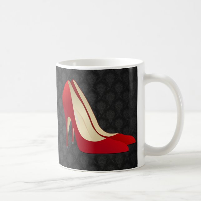 Caneca De Café alto salto vermelho (Direita)