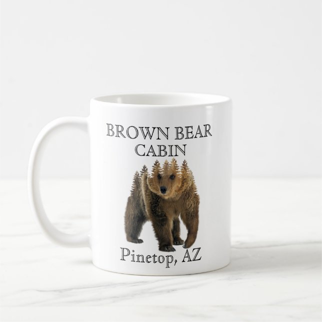 Caneca De Café Aluguer Personalizado De Urso De Borda De Montanha (Esquerda)