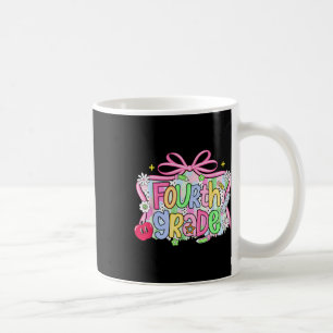 Caneca De Café Aluna de 4º ano préppy de volta às aulas da 4ª sér