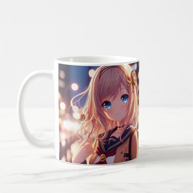Caneca De Café aluno de anime (Esquerda)