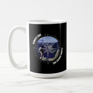 Caneca De Café  Always Take The Scenic Route Adventure lovers