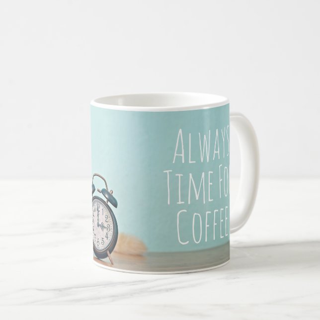 Caneca De Café Always Time for Coffee Mug - The Purrfect Gift  (Frente Esquerda)