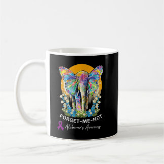 Caneca De Café Alzheimer Elephant Esquece-me, não Alzheimer Aware