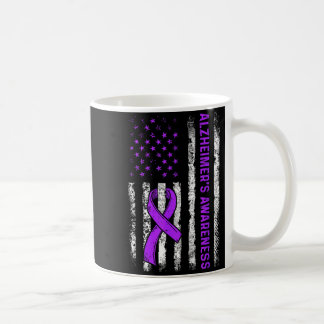 Caneca De Café Alzheimer's awareness fight american usa flag