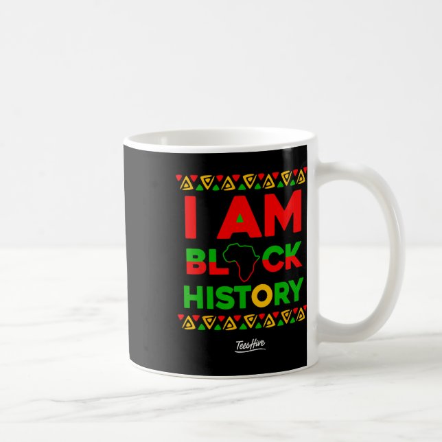Caneca De Café Am Black History Afrocentric African American (Direita)