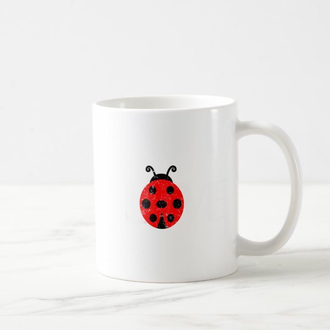 Caneca De Café Ama Joaninhas Inseto Fofo Namorada Presente Gi (Direita)
