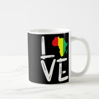 Caneca De Café Ama o Mapa da África Mês da História Negra Homens 