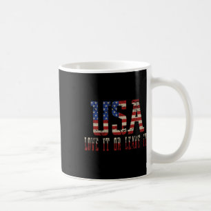 Caneca De Café Ama Os EUA Ou Deixe-O Presente Para Amante Indepen
