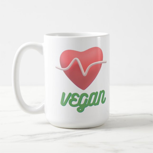 Caneca De Café ama vegan (Esquerda)