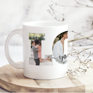 Caneca De Café Ama Você e Eu Adicionar Foto E Nome