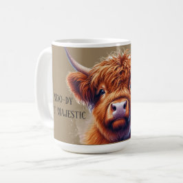 Caneca De Café Amada Vaca Highland Moody Majestosa