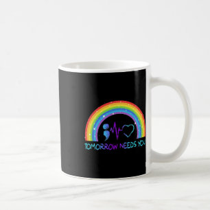 Caneca De Café Amanhã Precisa De Sensibilização Para A Prevenção