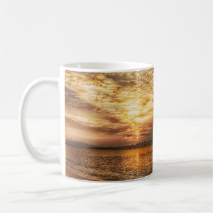 Caneca De Café Amanhecer Deslumbrante na Praia