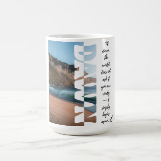 Caneca De Café Amanhecer — Simplesmente Comece Novamente